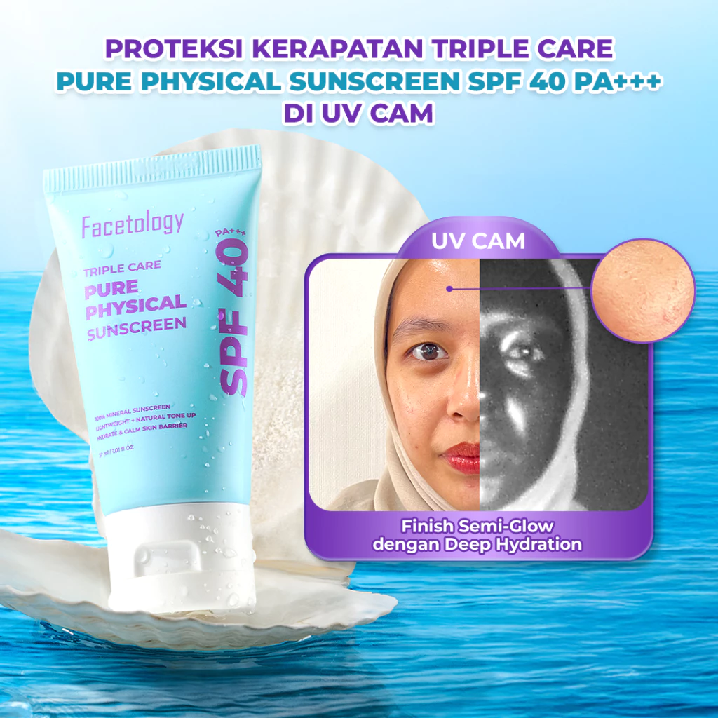 Facetology Triple Care Pure Physical Sunscreen SPF 40 PA+++ - Image 2
