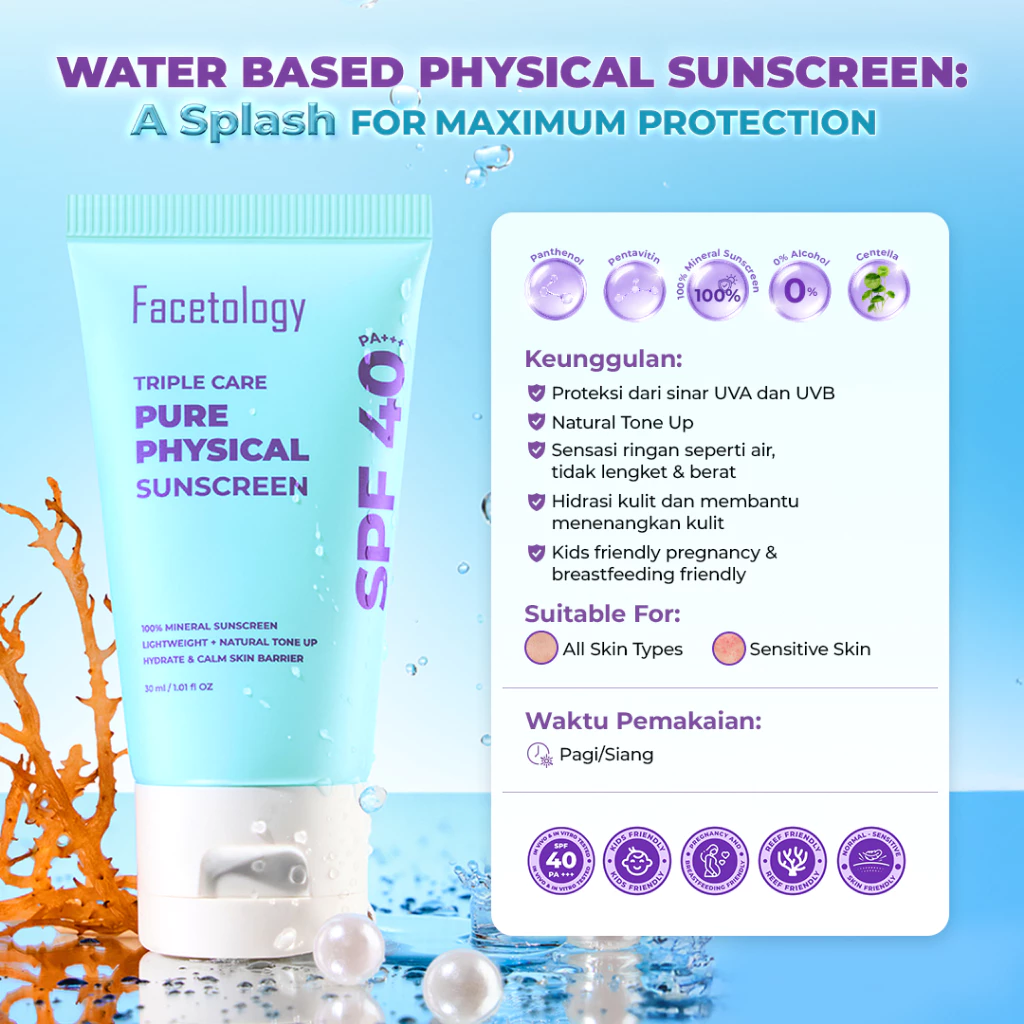 Facetology Triple Care Pure Physical Sunscreen